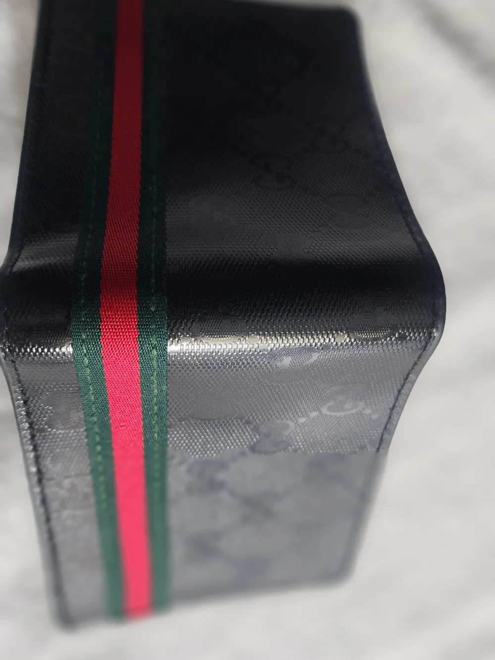 Gucci Black Leather Bifold Card Wallet with ID Window